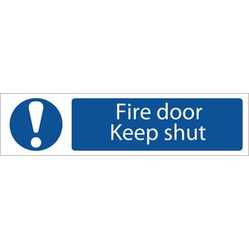 Draper Fire Door Keep Shut Sign