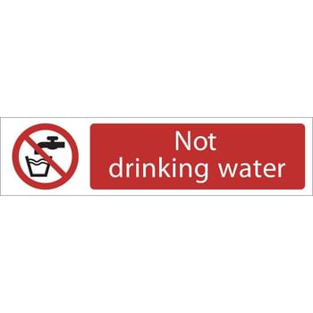 Draper Not Drinking Water Sign