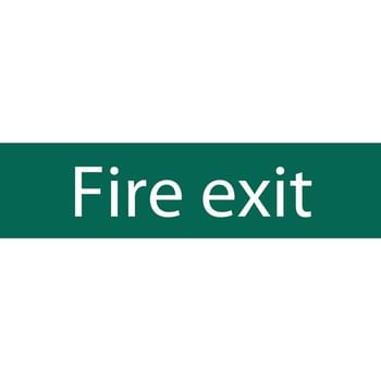 Draper Fire Exit Sign