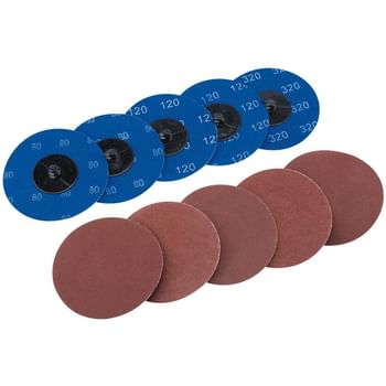 Draper 50mm Diameter Aluminium Oxide Sanding Disc