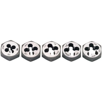 Draper 5 Piece Hexagon Die Nut Set Metric