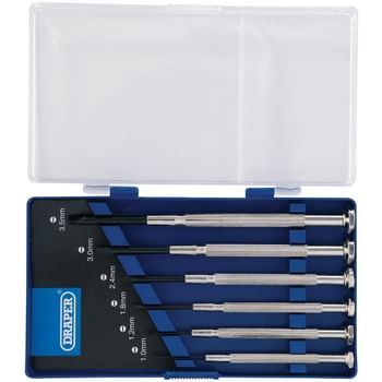 Draper 6 Piece Slotted Precision Screwdriver Set