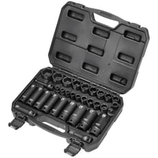 Draper 32 Piece Combination Drive Impact Hex Socket Set Metric