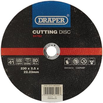 Draper Flat Stone Cutting Disc