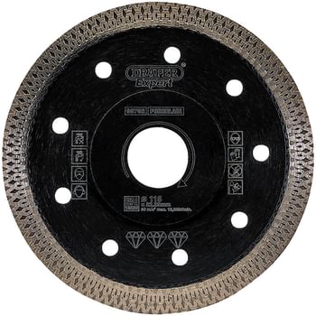 Draper Turbo X Porcelain Tile Cutting Diamond Blade