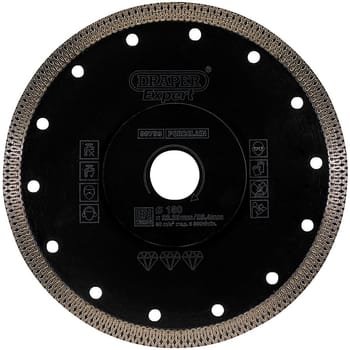 Draper Turbo X Porcelain Tile Cutting Diamond Blade