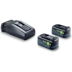Festool 18v High Power Cordless 2 Battery 5ah and Charger Set