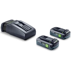 Festool 18v TBX Cordless 2 Battery 4ah and Charger Set 