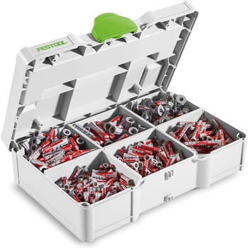 Festool SYS3 S 76-DBL Wall Plug Assortment Set in Systainer Case