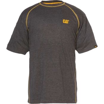 Caterpillar Mens Heather Performance Short Sleeve T Shirt