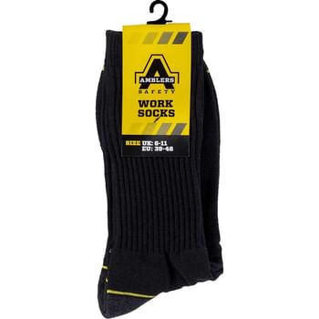 Amblers Safety Black Socks