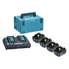 Makita Power Source Kit 4 x 18v Batteries 5ah and Charger