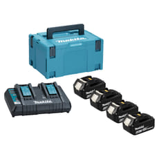 Makita 198095-6 18v LXT Cordless 4 Battery 6ah and Charger Kit