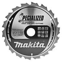 Makita SPECIALIZED Knot and Nail Cutting Saw Blade Makita SPECIALIZED Knot and Nail Cutting Saw Blade