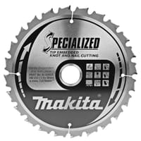 Makita SPECIALIZED Knot and Nail Cutting Saw Blade