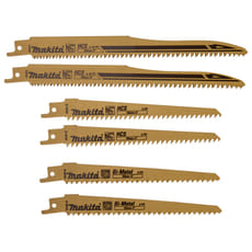 Makita 6 Piece Wood Cutting Reciprocating Sabre Saw Blade Set