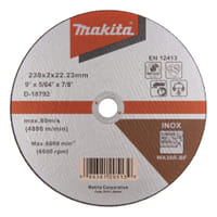 Makita Thin Inox Stainless Steel Cutting Disc 230mm 
