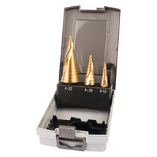 Makita 3 Piece TiN Spiral Step Drill Set