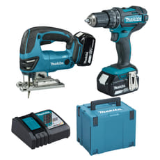 Makita DLX2134TJ 18v LXT Cordless Combi Drill and Jigsaw Kit