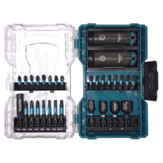 Makita Impact Black 30 Piece Screwdriver Bit and 1/2" Impact Socket Set