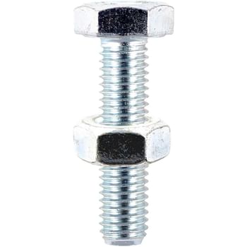 Hexagon Set Screws and Nuts Zinc Plated