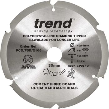 Trend Cement Fibreboard PCD Cutting Saw Blade