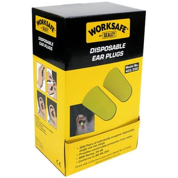 Sealey Worksafe Disposable Ear Plugs