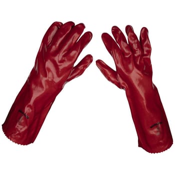 Sealey 9114 PVC Gauntlet Gloves