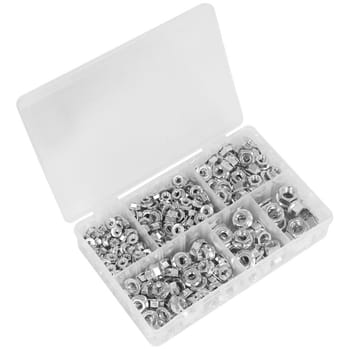 Sealey 390 Piece Serrated Flange Nut Assortment Metric