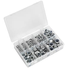 Sealey 255 Piece Nylon Lock Nut Assortment Metric