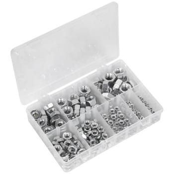 Sealey 255 Piece Steel Nut Assortment Metric