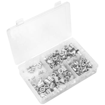 Sealey 200 Piece Splined Threaded Insert Rivet Nut Assortment