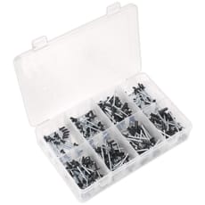 Sealey 200 Piece Black Anodised Rivet Assortment