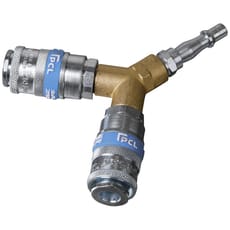 Sealey AC87 PCL Air Line Twin Coupling Bodie Y Adaptor