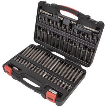 Sealey 74 Piece Security Torx, Hex, Ribe and Spline Socket Bit Set