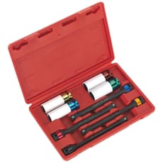 Sealey 8 Piece 1/2" Drive Torque Stick and Impact Socket Set for Alloy Wheels
