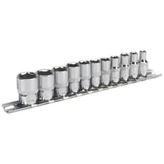 Sealey 11 Piece 1/4" Drive Hexagon WallDrive Socket Set Imperial