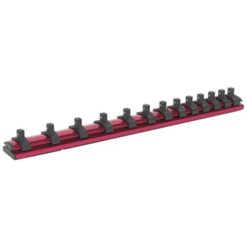 Sealey 1/4" Drive Magnetic Socket Retaining Rail 13 Clips