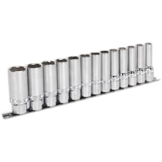 Sealey 13 Piece 1/2" Drive Deep Lock On Hexagon Socket Set 