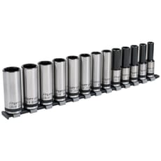 Sealey 13 Piece Black Series 1/2" Drive Deep Lock On Hexagon Socket Set
