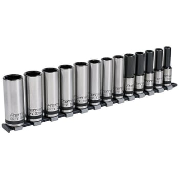 Sealey 13 Piece Black Series 1/2" Drive Deep Lock On Hexagon Socket Set