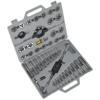 Sealey AK303 45 Piece Tungsten Steel Tap and Split Die Set