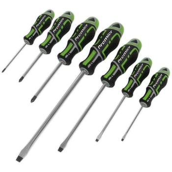 Sealey Gripmax Hi Vis 7 Piece Screwdriver Set