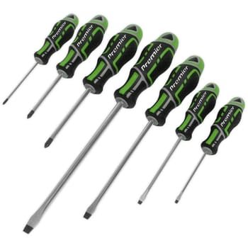 Sealey Gripmax Hi Vis 7 Piece Screwdriver Set