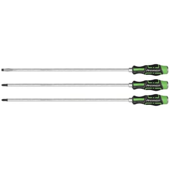 Sealey 3 Piece Slotted and Phillips Hammer Thru Long Screwdriver Set