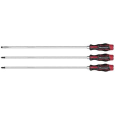 Sealey 3 Piece Slotted and Phillips Hammer Thru Long Screwdriver Set