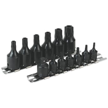 Sealey 13 Piece Impact Security Torx Socket Bit Set