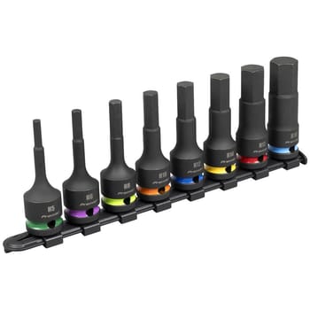 Sealey 1/2" Drive Impact Hexagon Socket Bit Set