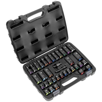 Sealey 36 Piece 3/8" Drive Colour Coded Impact Socket Set