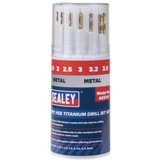 Sealey 11 Piece HSS Titanium Drill Bit Set